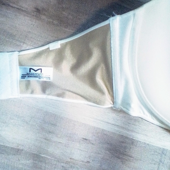 Maidenform Women's Full Coverage Strapless Bra White Size 40DDD - Picture 5 of 6